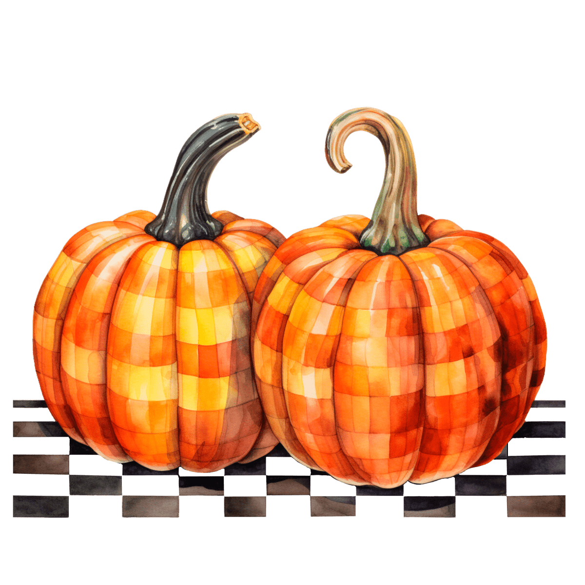 Watercolor Holiday Pumpkins & Autumn Art – Ready To Press DTF Transfers - Buy Bulk DTF