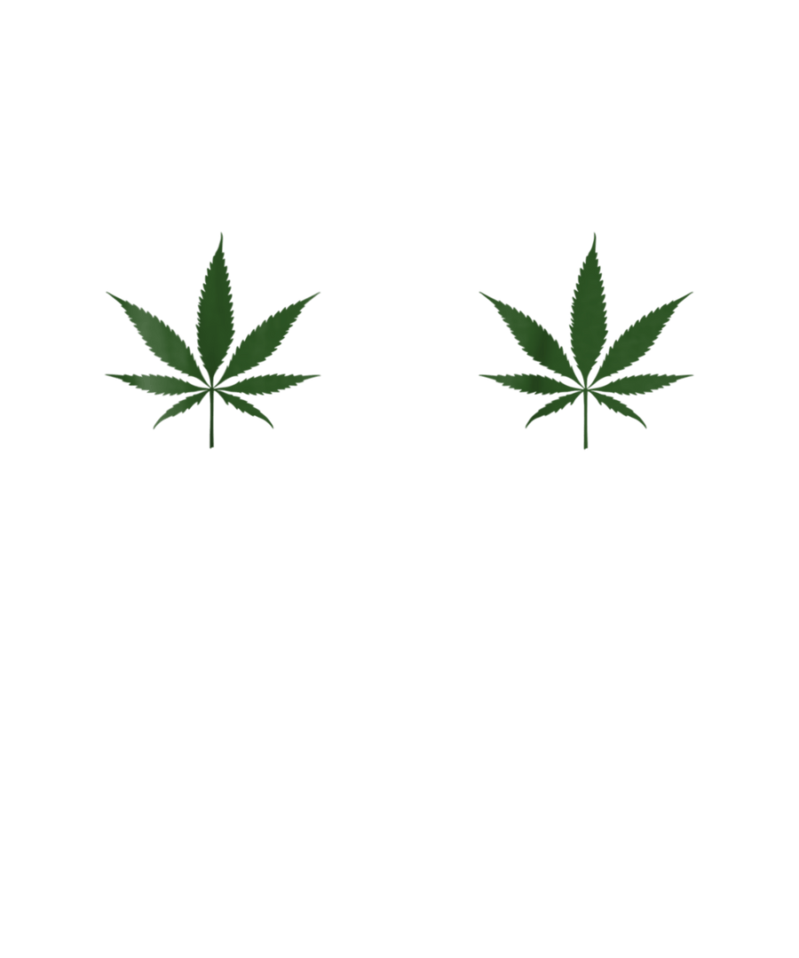 Weed Leaf Cannabis Boob T Shirt Cute Sexy Ready To Press DTF Transfer - Buy Bulk DTF