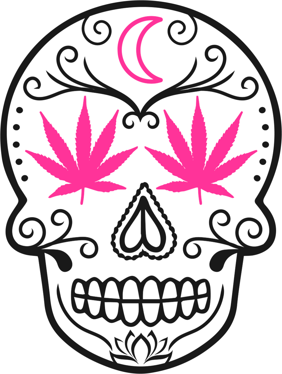 Weed Skull Ready To Press DTF Transfer - Buy Bulk DTF