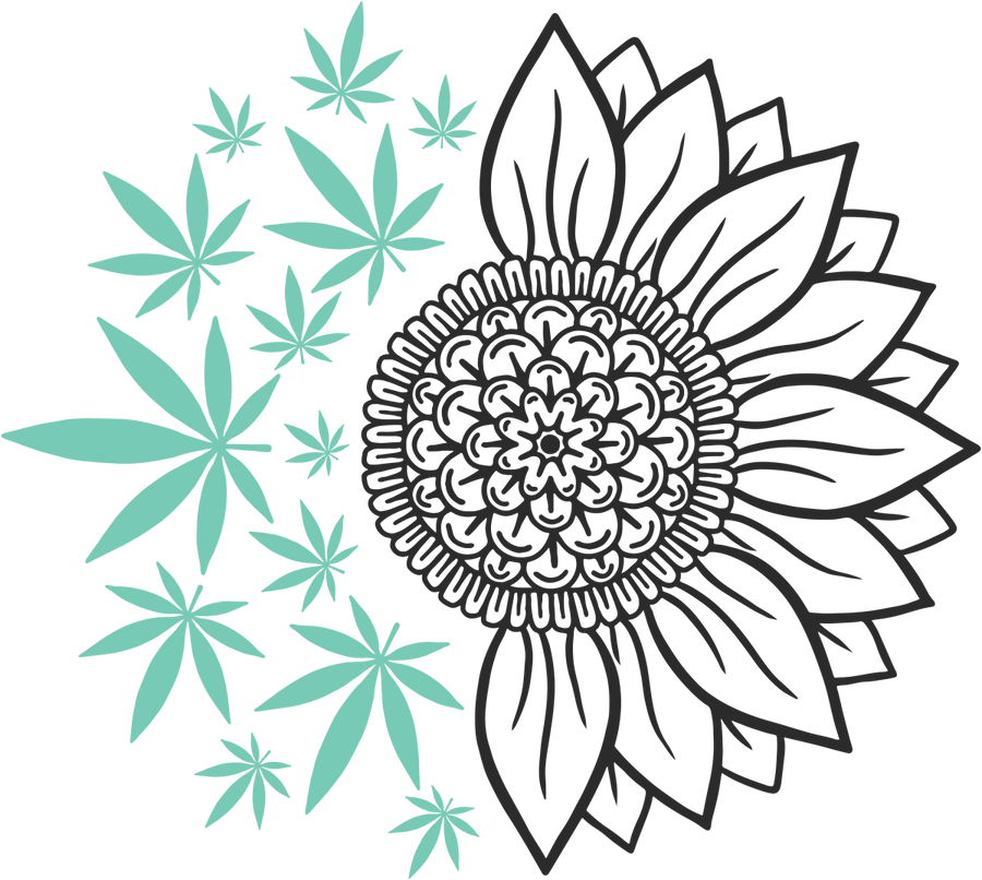 Weed Sunflower Filled Ready To Press DTF Transfer - Buy Bulk DTF