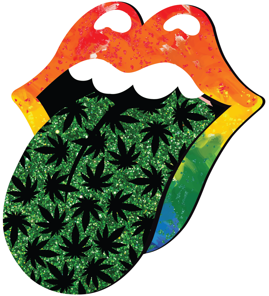 Weed Tongue PNG, Rainbow weed Red Lips Sublimation Design, Rock and roll weed mouth, Weed Digital Design, Weed PNG, Marijuana lips png Ready To Press DTF Transfer - Buy Bulk DTF