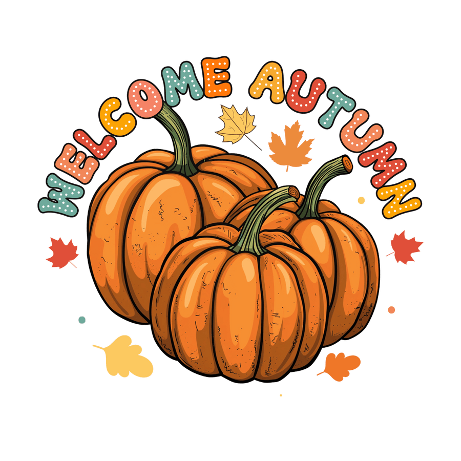 Welcome Autumn - Ready To Press DTF Transfers - Buy Bulk DTF