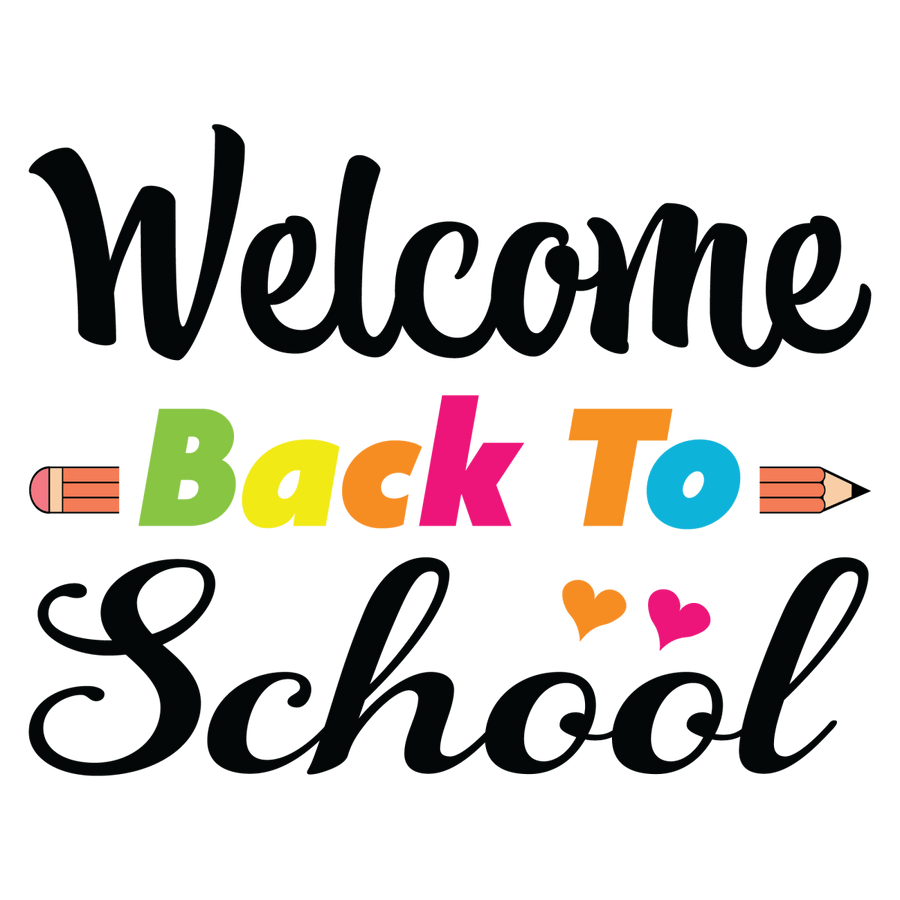 Welcome Back To School 1 - Ready To Press DTF Transfers - Buy Bulk DTF