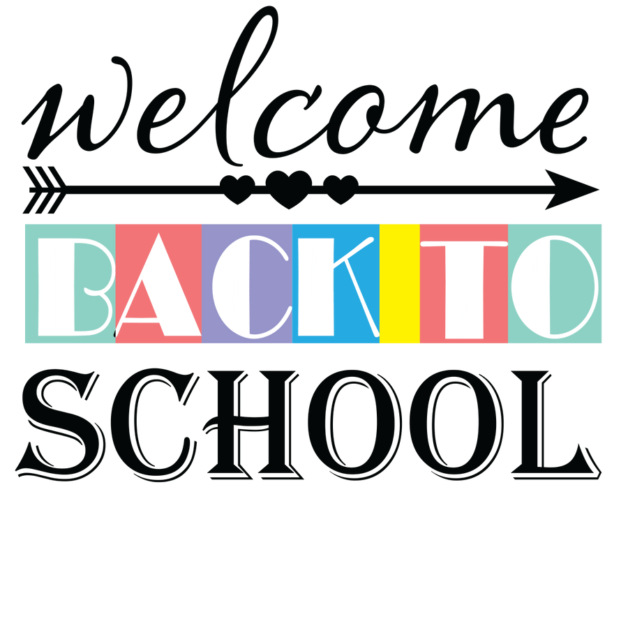 Welcome Back To School 2 - Ready To Press DTF Transfers - Buy Bulk DTF