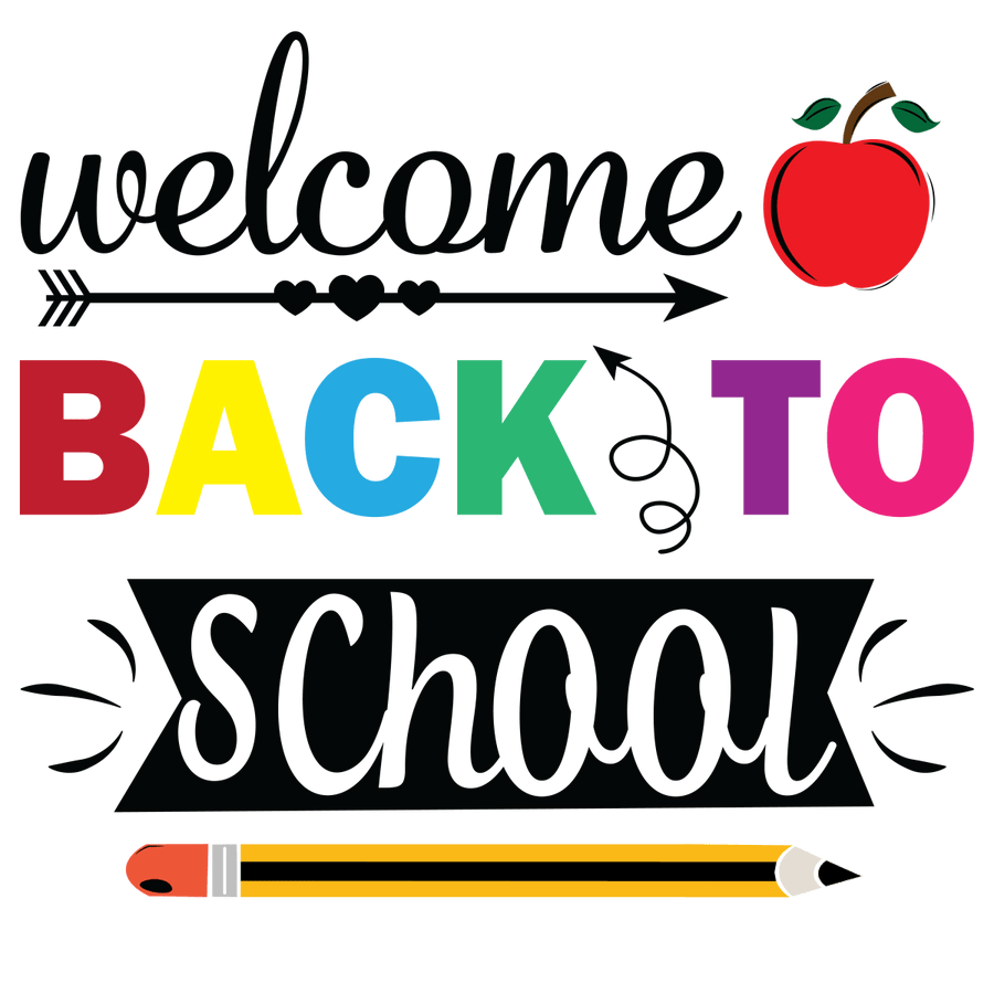 Welcome Back To School 3 - Ready To Press DTF Transfers - Buy Bulk DTF
