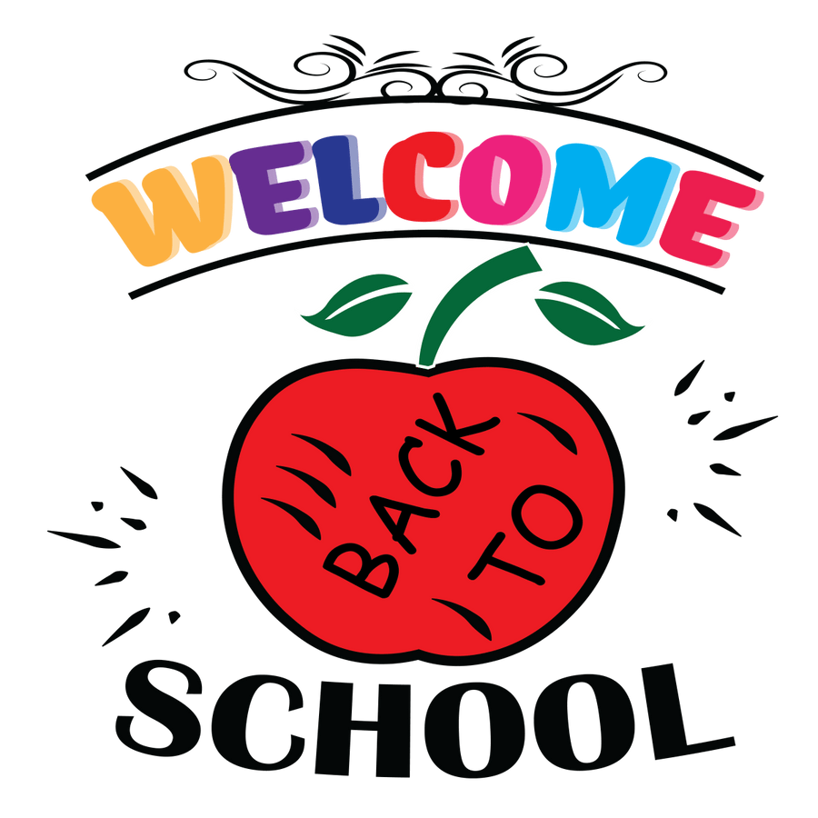 Welcome Back To School 4 - Ready To Press DTF Transfers - Buy Bulk DTF