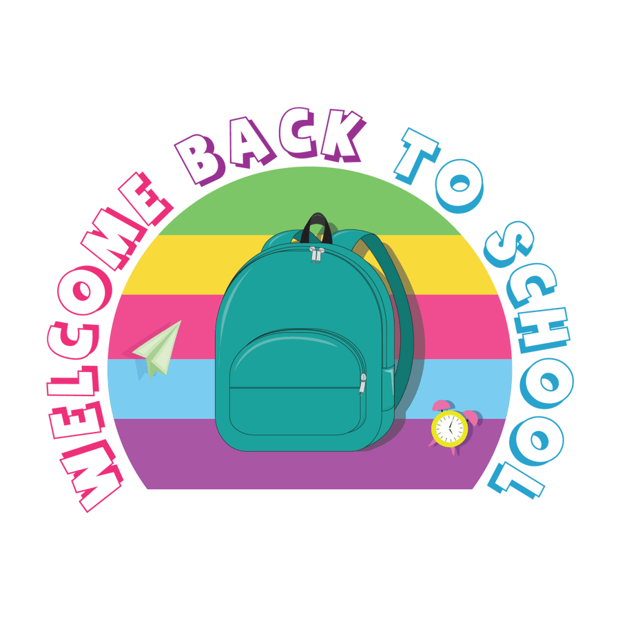 Welcome Back to School 4 - Ready To Press DTF Transfers - Buy Bulk DTF