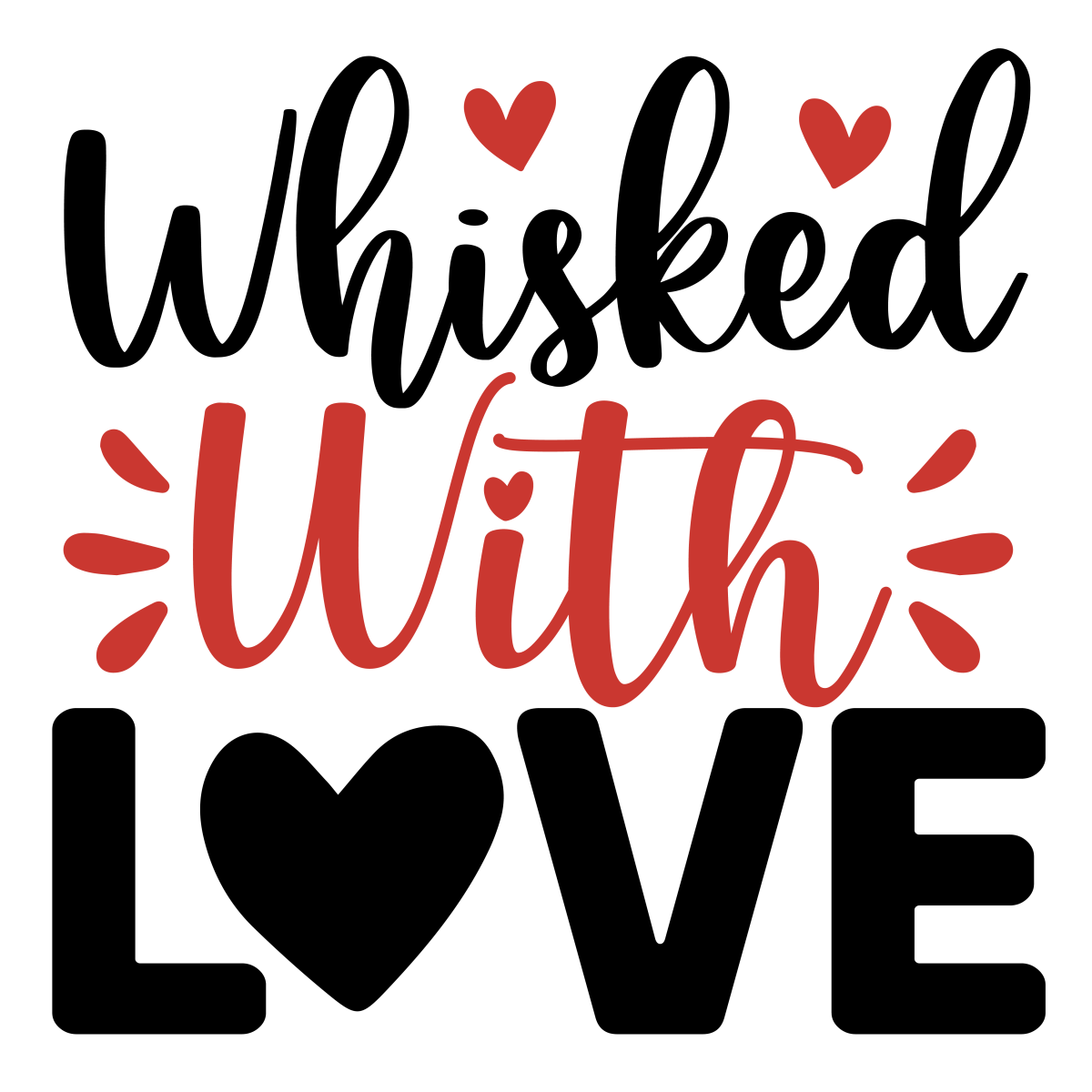 Whisked With Love - 01 Ready To Press DTF Transfer - Buy Bulk DTF