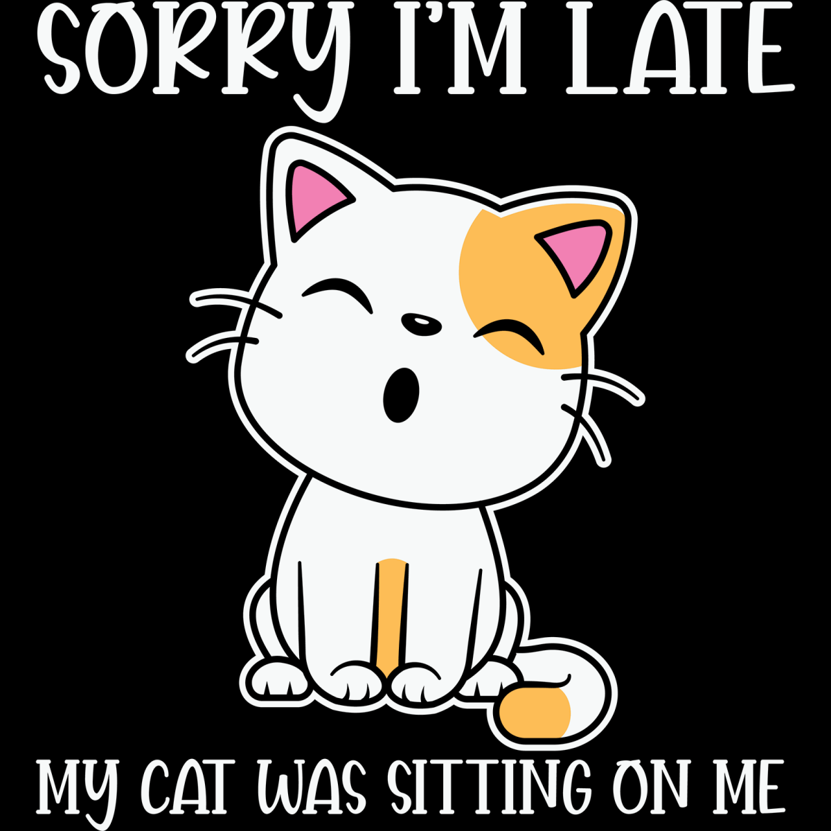 Whisker & Tail Bowcys Cat - Ready To Press DTF Transfers - Buy Bulk DTF