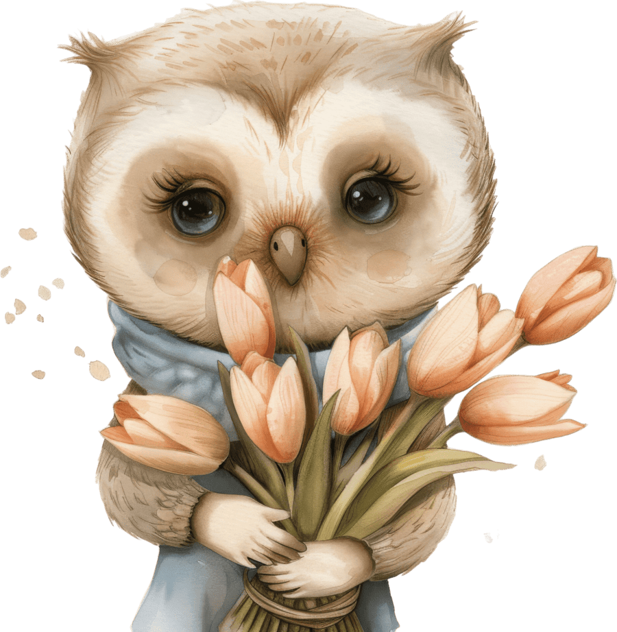 Whiskers & Tulips - Ready To Press DTF Transfers - Buy Bulk DTF