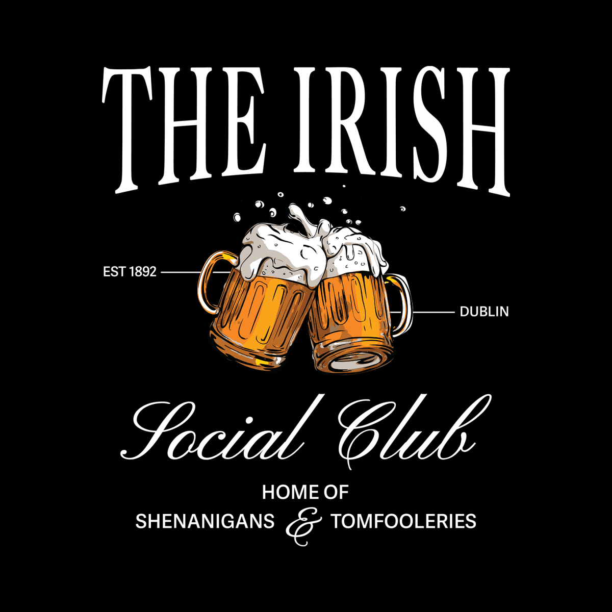 White The Irish - Ready To Press DTF Transfers - Buy Bulk DTF