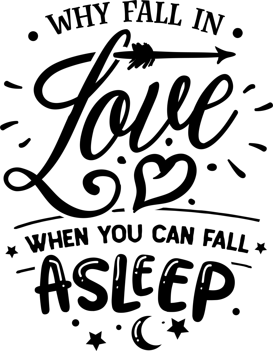 Why Fall In Love - Black - Ready To Press DTF Transfers - Buy Bulk DTF