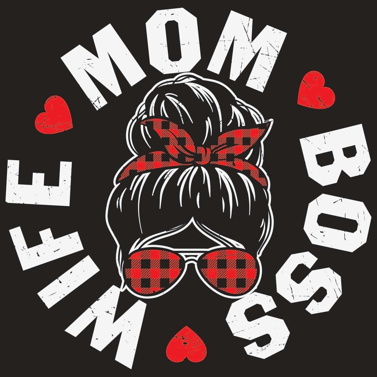 WIfe Mom Boss - Ready To Press DTF Transfer - Buy Bulk DTF