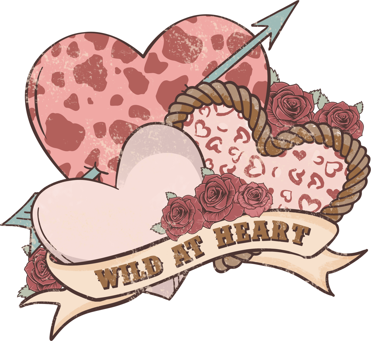 Wild At Heart Ready To Press DTF Transfer - Buy Bulk DTF