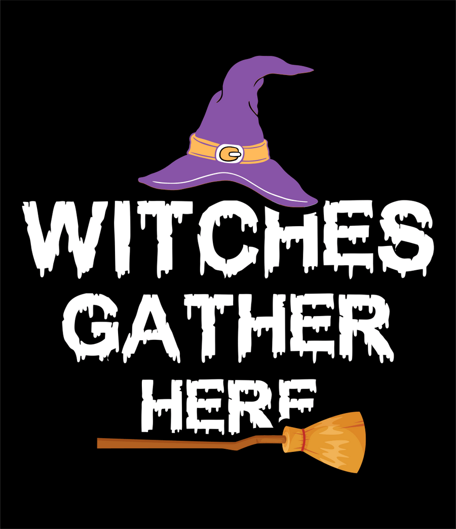 Witches Gather Here Ready To Press DTF Transfer - Buy Bulk DTF