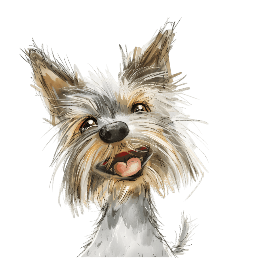 Witty Yorkie - Ready To Press DTF Transfers - Buy Bulk DTF