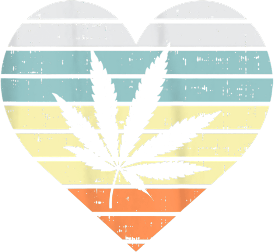 Womens Weed Cannabis Heart Retro Marijuana 420 Stoner Women Gift Tank Top Ready To Press DTF Transfer - Buy Bulk DTF