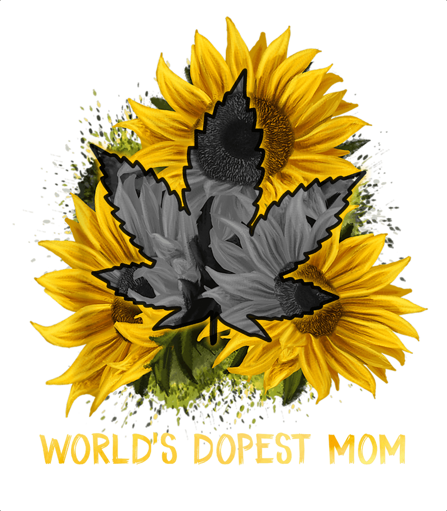 World Dopest Mom (weed) Ready To Press DTF Transfer - Buy Bulk DTF