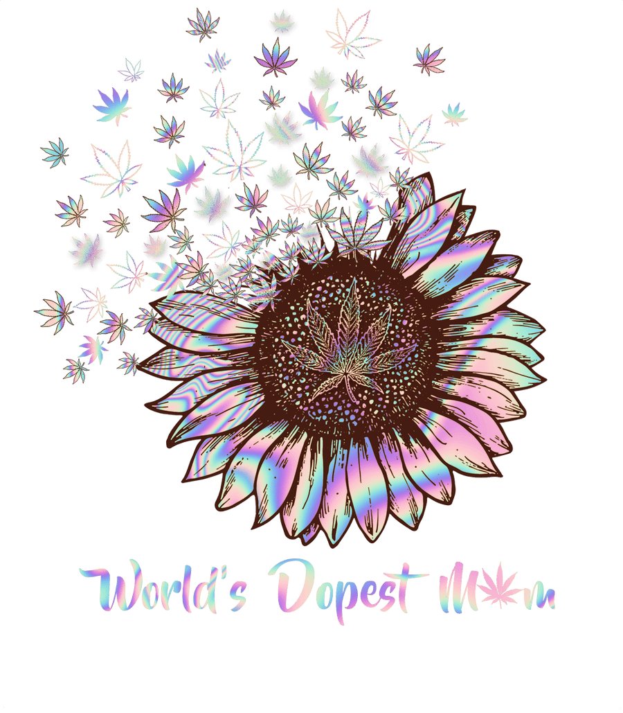 World_s dopest mom (weed) Ready To Press DTF Transfer - Buy Bulk DTF