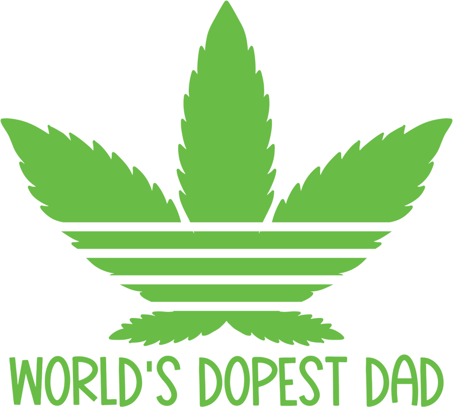 Worlds Dopest Dad Green Ready To Press DTF Transfer - Buy Bulk DTF