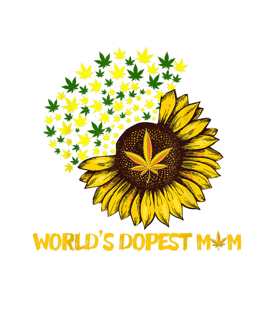 WORLDS DOPEST MOM Weed T-Shirt Ready To Press DTF Transfer - Buy Bulk DTF