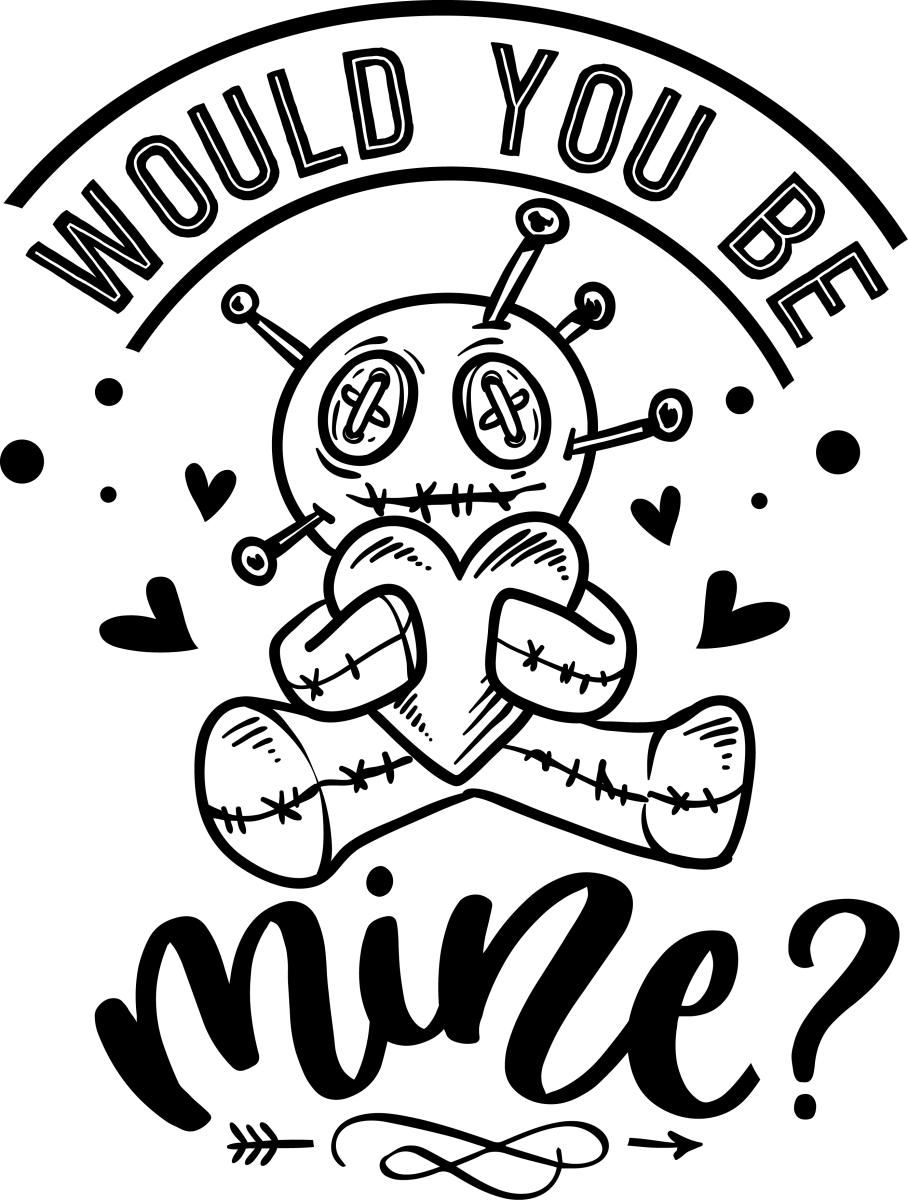 Would You Be Mine - Black - Ready To Press DTF Transfers - Buy Bulk DTF