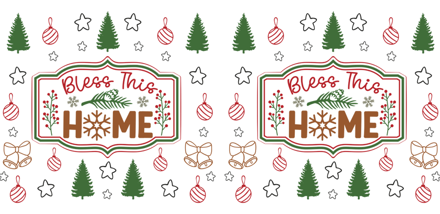 Xmas Ornament UV DTF Libbey Glass Wrap - Buy Bulk DTF