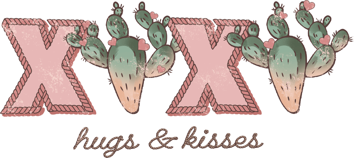 XOXO Cactus Ready To Press DTF Transfer - Buy Bulk DTF