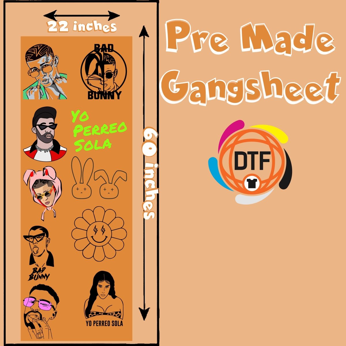 YHLQMDLG Gang Premade DTF Gangsheet - Buy Bulk DTF
