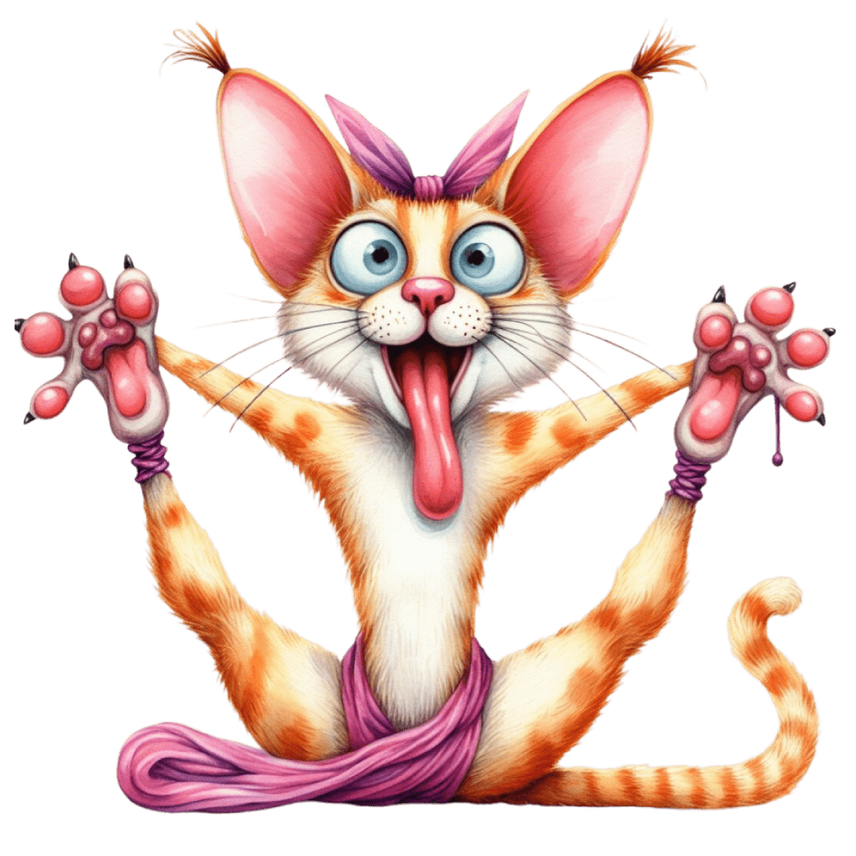 Yoga Furballs - Ready To Press DTF Transfers - Buy Bulk DTF