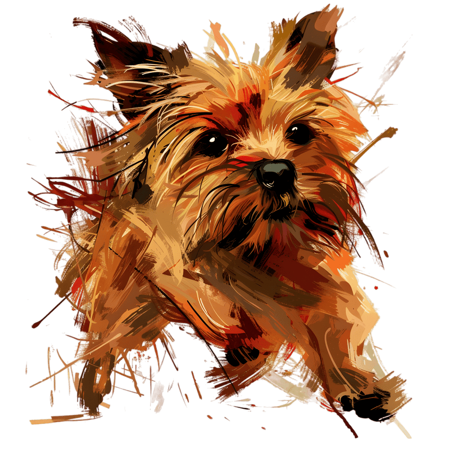 Yorkie Cartoon Fun - Ready To Press DTF Transfers - Buy Bulk DTF