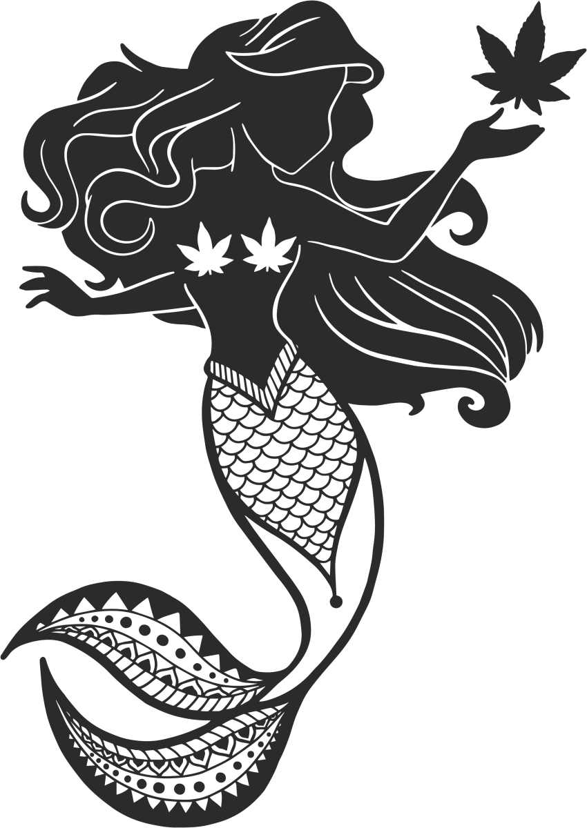 Zentangle Mermaid Solid Ready To Press DTF Transfer - Buy Bulk DTF